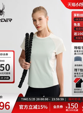 SPYDER蜘蛛春夏女子TRAINING休闲短袖运动T恤25CS424W