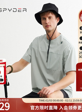 SPYDER夏季新品男子URBAN LIFE透气户外休闲运动短袖T恤24CS439M