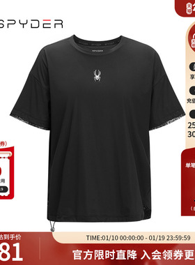 SPYDER夏季新品女子TRAINING透气户外休闲运动短袖T恤24CS434W
