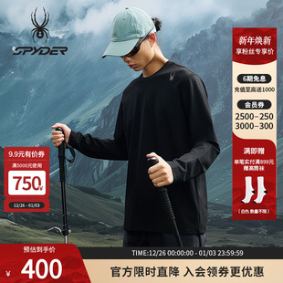 SPYDER蜘蛛秋冬男子轻户外休闲运动长袖 T恤25EF401M舒适亲肤