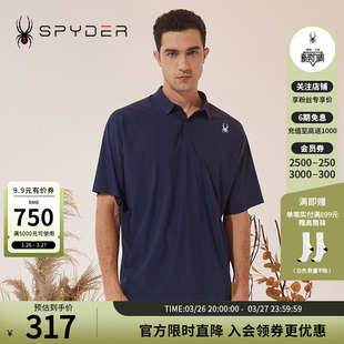 23CF403M POLO衫 SPYDER蜘蛛秋冬男URBAN LIFE休闲运动透气上衣短袖