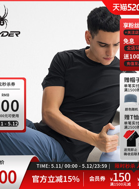 SPYDER蜘蛛春夏男子TRAINING凉感户外休闲运动短袖T恤25ES459M