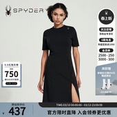 收腰开叉休闲连衣裙24CS446W LIFE圆领短袖 SPYDER新品 女子URBAN