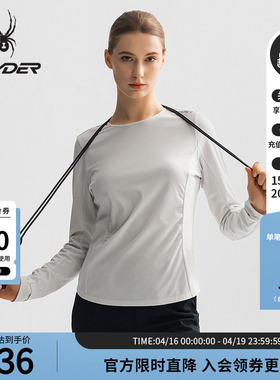 SPYDER蜘蛛春夏女TRAINING速干运动户外休闲圆领长袖T恤25CS468W