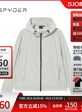 SPYDER蜘蛛春夏男子URBAN LIFE户外休闲运动连帽夹克外套24MS141M