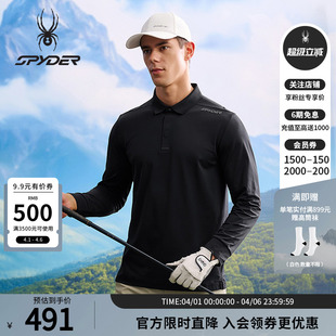 POLO衫 25CS407M GOLF户外休闲运动长袖 SPYDER蜘蛛春夏男子NATURE
