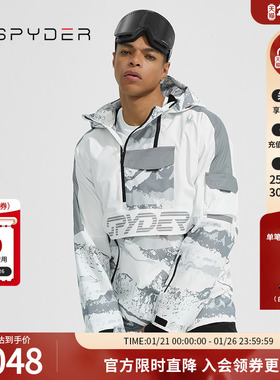 SPYDER蜘蛛秋冬男女同款FREE SKI防雪防风反光拼接滑雪服22CF211U