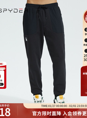 SPYDER蜘蛛秋冬男SKILIFE梭织柔软保暖宽松舒适运动长裤22CF523M