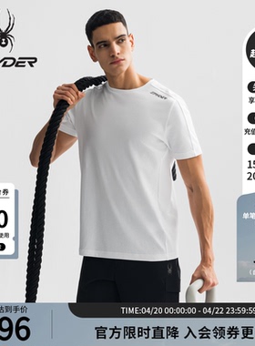 SPYDER蜘蛛春夏男子TRAINING凉感休闲运动短袖T恤25MS419M