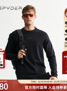SPYDER蜘蛛秋冬男子MOUNTAIN LIFE户外休闲运动长袖T恤24MF401M