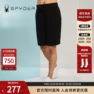 SPYDER蜘蛛春夏男356 23CS513M STYLE纯色四面弹面料拉链运动短裤