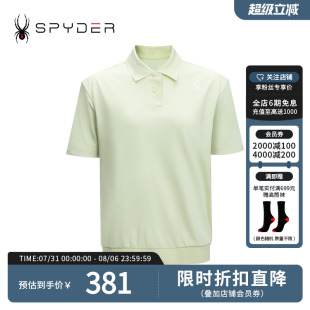 T恤24CS442W SPYDER夏季 新品 女子TRAINING透气休闲运动短袖 POLO衫