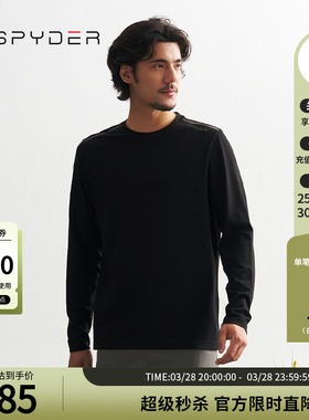 SPYDER蜘蛛秋冬男MOUNTAIN LIFE舒适保暖休闲运动长袖T恤24CF439M