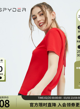 SPYDER蜘蛛春夏女356 STYLE新年国风亲肤舒适保暖短袖T恤22SS404W
