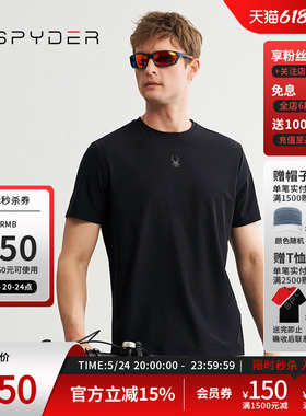 SPYDER蜘蛛春夏男TRAINING舒适透气户外休闲运动短袖T恤24ES471M