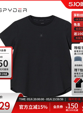 SPYDER蜘蛛春夏女子URBAN LIFE休闲运动舒适短袖圆领T恤24CS414W