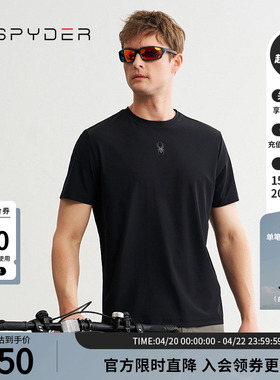 SPYDER蜘蛛春夏男TRAINING舒适透气户外休闲运动短袖T恤24ES471M