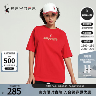 LIFE印花休闲短袖 中性T恤24CS419U URBAN SPYDER蜘蛛春夏男女同款