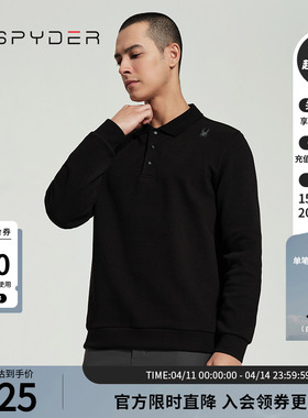 SPYDER蜘蛛春夏男子TRAINING舒适户外休闲长袖T恤polo衫24MR429M