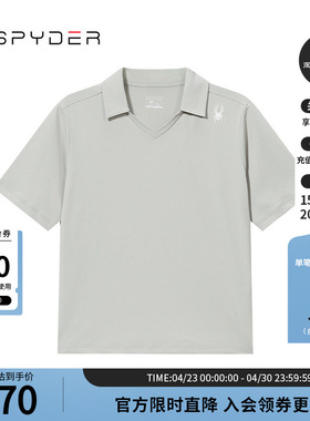 SPYDER蜘蛛春夏女子TRAINING运动休闲翻领POLO衫短袖T恤24CS424W