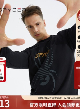 SPYDER蜘蛛秋冬男子356 STYLE时尚简约保暖舒适运动卫衣22CF309M