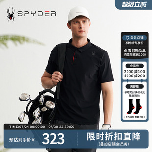 T恤24ES487M SPYDER夏季 新款 男子TRAINING户外休闲运动短袖 POLO衫