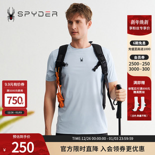 T恤24ES471M 男子TRAINING透气户外休闲运动短袖 SPYDER夏季 新品