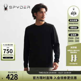 保暖休闲运动长袖 LIFE T恤24CF439M 男子MOUNTAIN SPYDER秋冬新品
