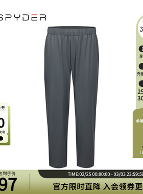 SPYDER夏季新品男子URBAN LIFE透气轻薄户外休闲运动裤子24MS515M