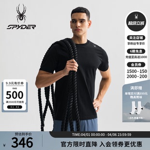 T恤25MS415M SPYDER蜘蛛春夏男TRAINING吸湿速干凉感运动圆领短袖