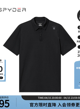 SPYDER蜘蛛春夏男子TRAINING休闲商务翻领POLO衫短袖T恤24MS483M