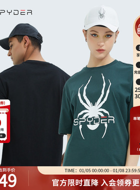 SPYDER蜘蛛春夏男女同款356 STYLEE100%棉圆领短袖T恤22CS471U