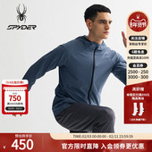 SPYDER蜘蛛春夏男子TRAINING凉感经编布透气连帽拉链夹克25ES113M