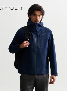 SPYDER蜘蛛秋冬男MOUNTAIN LIFE耐磨防风防水夹克冲锋衣24EF161M