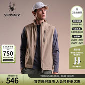 SPYDER蜘蛛春夏男子登山尼弹力立领机能梭织马甲背心02VO26101WM