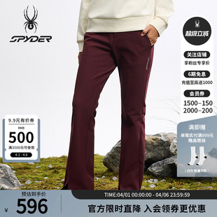 25MR508W SPYDER蜘蛛秋冬女健身训练骑行摇粒绒复合经编布微喇长裤