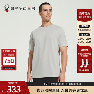 SPYDER蜘蛛春夏男子URBAN T恤24MS409M LIFE休闲直筒宽松纯色短袖