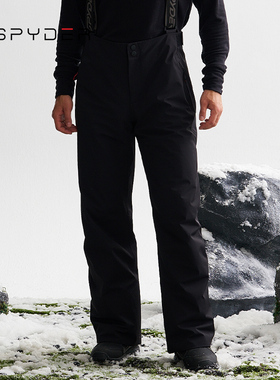 SPYDER蜘蛛秋冬男SKI PRO耐磨防雪保暖户外滑雪背带长裤24CF561M