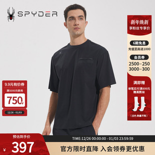SPYDER蜘蛛春夏男356 T恤23CS419M STYLE简约休闲圆领舒适亲肤短袖
