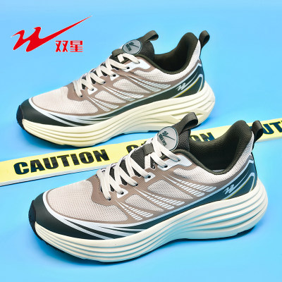 双星运动鞋男透气轻便软底跑步鞋