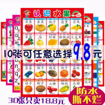 墙贴儿童学幼儿宝宝墙上贴纸早教挂画小孩音标数字识字字母表认读