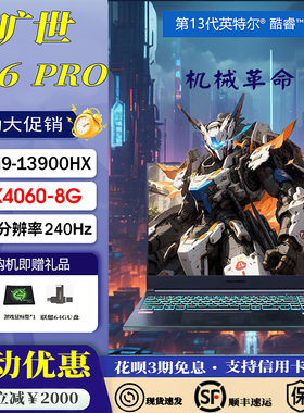 MECHREVO/机械革命 旷世G16Pro i9-13900HX/RTX4060笔记本电脑