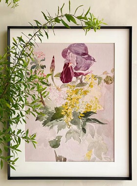 爱德华马奈北欧现代植物花卉挂画