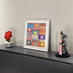 《简约日出》多巴胺安迪沃霍尔现代北欧ins挂画抽象装饰画小众画