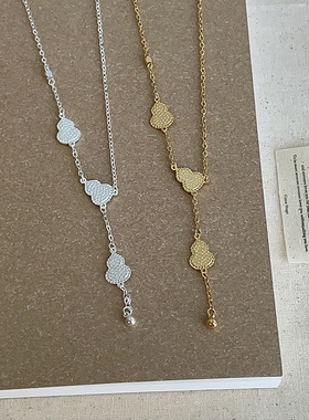 轻奢细闪葫芦流苏项链女气质高级感个性独特时尚潮流颈链锁骨链