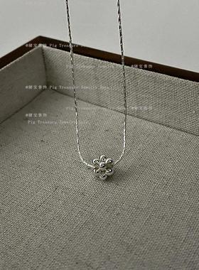 简约小圆珠葡萄串吊坠项链女小众个性时尚气质通勤百搭颈链毛衣链