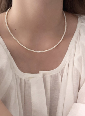 小众设计巴洛克小米粒天然淡水珍