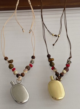 香水瓶项链女银色长款小众高级感轻奢链子毛衣链卫衣链秋冬配饰品