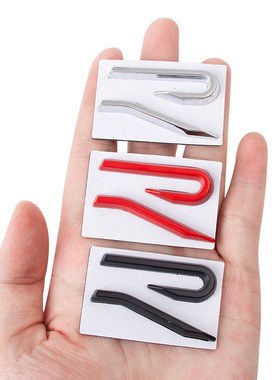 大众R标中网新款迈腾B8帕萨特速腾凌渡中网标新R 尾标中网装饰贴