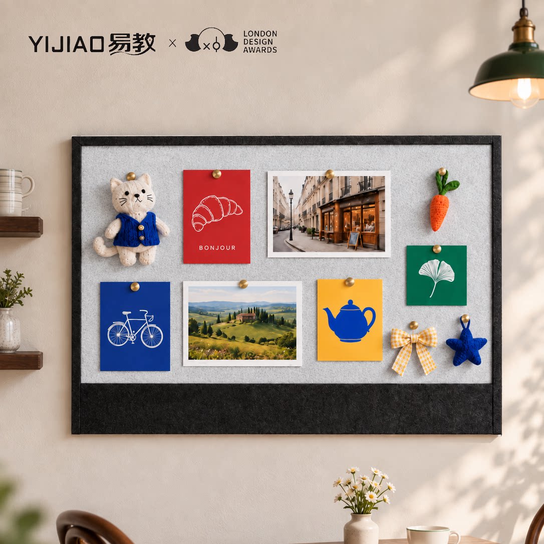 毛毡板照片墙背景板免打孔装饰板
